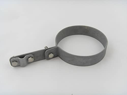 Rohrschelle Regenrohrschellen Dachrinnenklemme feuerverzinkt Ø60 - Ø120 - Auswahl (Ø x L = 110x90)