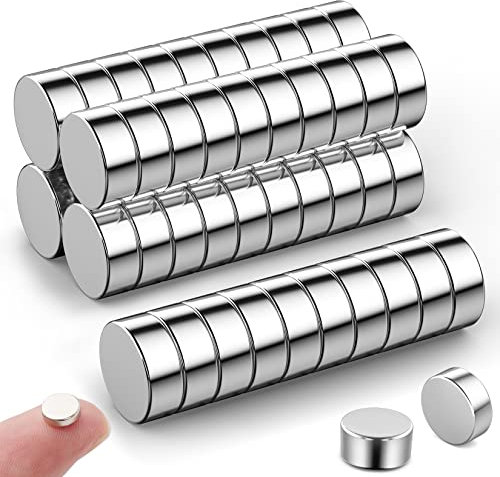 30 Pack Mini Magnets for Fridge & Whiteboards - 8 mm x 3 mm