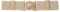 Gunsound Damen Dehnbar Vintage Gürtel, Retro Stretchy Breiter Elastischer Taillengürtel Hüftgürtel für Kleider (gold+gold Schnalle, Für Taillenweite 68cm-90cm)