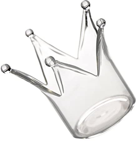 TOYANDONA 1stück Kreativer Krone Glas Kerzenhalter Romantische Tischdekoration Für Hochzeiten Geburtstage Und Weihnachten Wiederverwendbar Hochborosilikatglas Wohnaccessoire