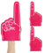 CUCUFA Riesenschaum Handpalme, 3pcs Cartoon Schaumfinger, Nr. 1 Schaumstofffinger für Sport Event Games Celebration Fußball Cheerleading Jubel Requisiten (rot)