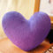 ODIWEN Cuscino decorativo Forma Di Cuore, Cuscino Decorativo per la Camera dei Bambini, Cuscino a Forma di Cuore, Cuscino in Peluche per Divano (Viola)