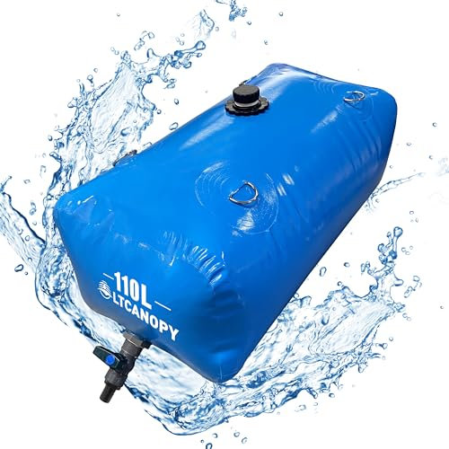 LTCANOPY Récipients de Stockage d'eau de 110 L, réservoir d'eau Portable Pliable de Grande capacité, résistance à la sécheresse, Protection Contre Les incendies, Irrigation agricole, Eau d'urgence en