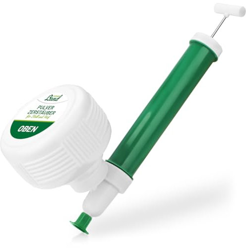 HÜHNER Land Diatomizador de tierra de diatomeas - Pulverizador en polvo, bomba de polvo para tierra de diatomeas para pollos I Vaporizador de polvo de diatomizador para gallinero para combatir los