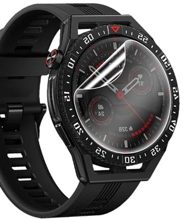 Snailcanfly Pellicola idrogel 5pcs per Huawei Watch GT 2 46mm Smart Watch Trasparente TPU Pellicola Protettiva Schermo Touch Sensibile, HD Clear, Ultra Sottile, Auto Guarigione