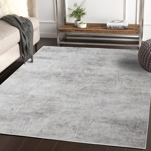 Tinyboy-hbq Teppich Wohnzimmer Kurzflor,Passend für Outdoor,Schlafzimmer und Balkon,Waschbarer Wetterfest Antirutsch,Abstrakt Hellbraun/Multi,120x160cm