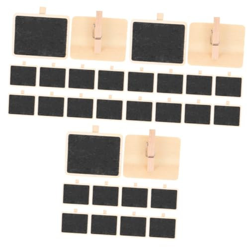 VILLCASE 30stücke Mini Klammern Mit Schiefertafel Kreative Clips Für Notizen Und Memos Für Zuhause Und Büro Deko Bastelprojekte Und Nachrichtenhalter