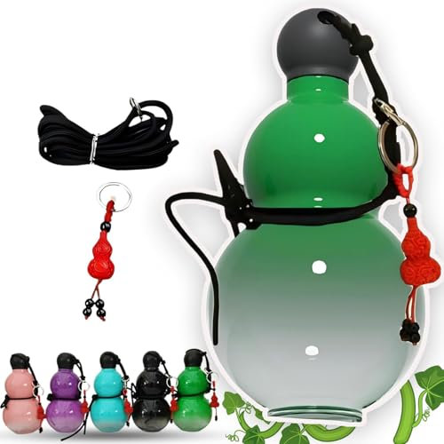 GplHAIN Bottiglia d'Acqua di Zucca, Bottiglia d'Acqua Sportiva Portatile, Stile Vintage, Bottiglia d'Acqua di Zucca Resistente da 800 ml,E