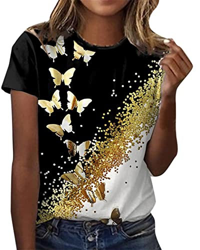 Sale Angebote Tagesangebote Sweatshirt Damen Pink Damen T-Shirt Sommer Oberteil Tops Damen Bluse Damen Baumwoll T Shirt Duennes T Shirt Damen Sale Angebote Damenmode Sale