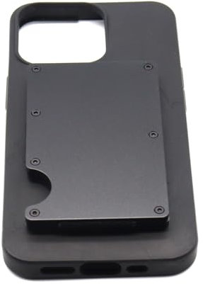 Kompatibel mit SP Connect Handyhülle, Kreditkartenetui, RFID, hält 10 Karten (schwarz)