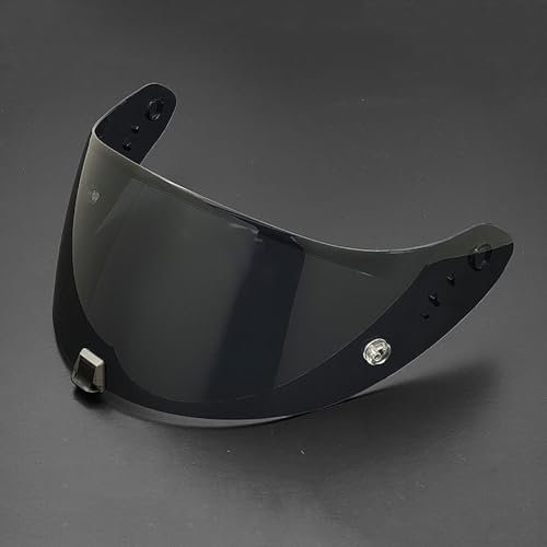 UYTKTN Visiera per Casco per Scorpion EXO R1 520 1400, Lenti per Caschi da Moto, Durevole e Resistente ai Graffi Parti di Ricambio per Visiera Colorata del Casco,H Deep Black