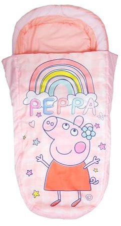Peppa Pig Officially Licensed My First ReadyBed Kids Inflatable Air Bed and Sleeping Bag with Pump | Travel Mattress for Sleepovers and Camping or Home Use