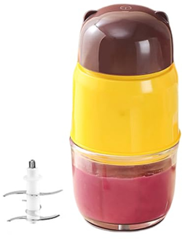 Blender de purée alimentaire - Mini processeur pour, petit mélangeur automatique | Bébé amovible compact pour une utilisation de pique-nique de voyage à domicile, conception mignonne sans BPA,