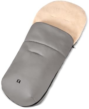 Moon Premium Baby Fußsack 96x40cm, Windel Blaubär | Warmer Winterfusssack herausnehmbares Teddy Fell, waschbar, Universal Kinderfusssack Für Kinderwagen Buggy, ab Geburt