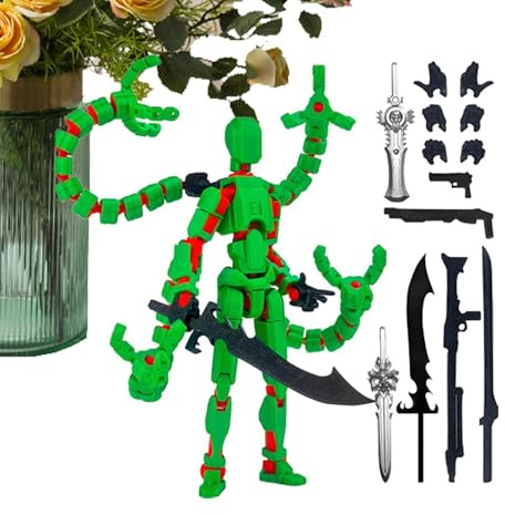 Generisch Bewegliche Sammlerfigur – Mehrgelenk Figur Aus 3D Druck | Kreative Dekorationsfigur Für Fans, Kinderzimmer, Schminktisch Display Figur
