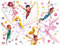 Bilderwelten Wandtattoo Mia and Me - Sara, Onchao, Kyara mit den Elfen Wandtatoo Wandsticker Kinderzimmer Mädchen Einhörner, Größe: 60cm x 80cm
