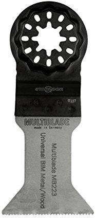 Multiblade Starlock Universell Bimetall-Sägeblatt 44mm (Holz, Metall, Kupfer, Aluminium, Nägel, PVC, Kunststoff) MB223