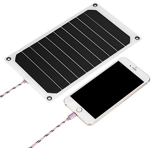 VBESTLIFE Portable 10W IP64 im Freien Solar Panel Mobile Power Ladegerät 5 V USB Ausgang,für Reisen, Sport, Wandern, Camping, Strand und andere Outdoor-Aktivitäten