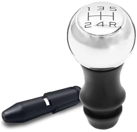 Pomo de Cambio Plata 5 Marchas Coche, Pomos Palanca de Cambios 5 Velocidades Perilla De Cambio Manual 106 206 306 406 107 207 307 4 CITROEN C2 Saxo