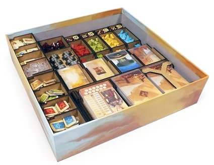 The Game Doctors Brettspiel Organizer kompatibel mit Nah und Fern und Erweiterung Die Bernsteinminen