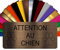 Plaque Attention Au Chien Autocollante – Plaque De Maison PVC Adhésive 10 x 5 cm – 21 Couleurs Disponibles (Bronze écrit Noir)