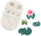 Xidmold Lotus Blatt Frosch Silikon Fondant Schokoladen Silikonform Kuchen Fondant Formen Backform Fondantform Kuchen Zucker Kuchendekoration Schokoladenform Seifenformen Kuchendeko