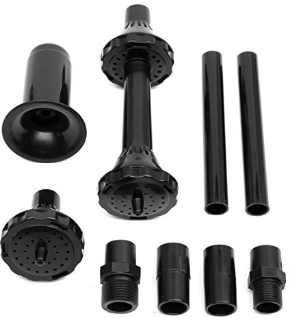9Pcs Small Nozzle Kit Water Nozzle Heads for Pond Submersible Pump