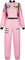 Jutrisujo Astronauten Kostüm ErwacÖsene Damen Kostüm Astronaut Weltraum Raumfahrer Halloween Cosplay Karneval Fastnacht Kleidung Rosa S