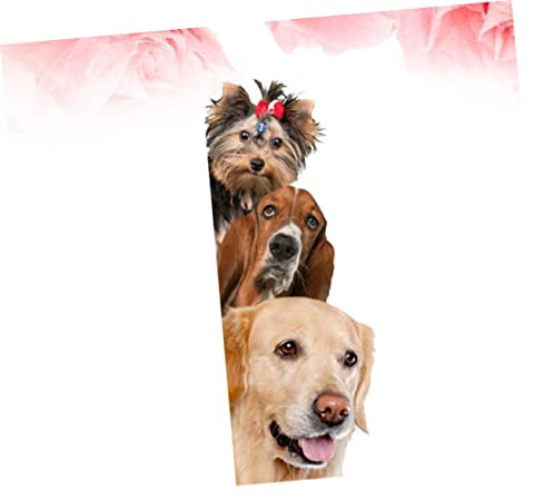 NUOBESTY 2stücke Hunde Wandaufkleber Simulation Veranda Ecke Welpen Aufkleber Dekor Wasserdichte Tapete Abnehmbare Wand Paste