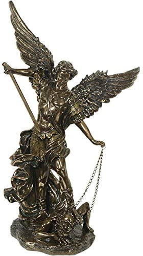 MystiCalls by Mayer Chess Dekofigur bronziert - Modell Erzengel Michael groß 78 cm - Bronzefigur Figur Deko Wohndeko