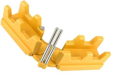 Precise Miter Saw Protractor 85-180°Bevels Cutting Tool, 2-in-1Mitre Measuring Cutting Tool,Measuring and Sawing Mitre Angles Cutting Tool Miter Gauge Woodworking Tool (Yellow)
