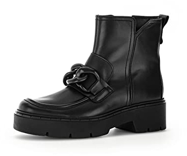 Gabor Damen Combat Boots, Frauen Stiefeletten,Wechselfußbett,Best Fitting