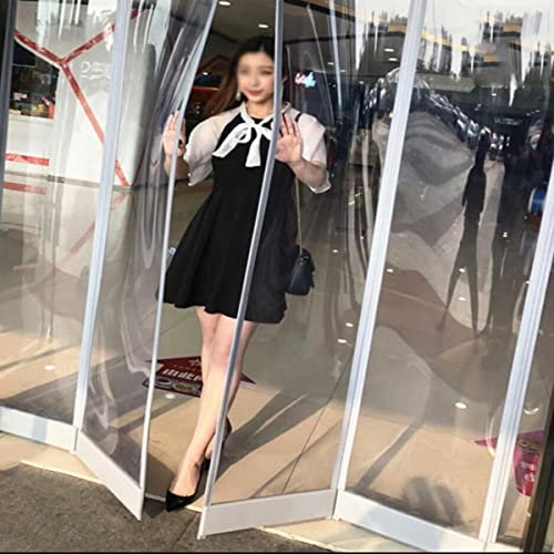 BHADANI Magnetic Pvc Transparent Curtain Room Divider Curtains for Door Easy Installation Custom Sizes Commercial-wide40cm Thick1.6cm,High 300cm