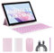 Tablette 2 en 1 10 Pouces Android 11 Clavier Extensible 4Go+64Go + 512Go Double Caméra, IPS, Écran Tactile, WiFi, Bluetooth, Batterie Puissante, Google Certifié, Tablette PC, Rose