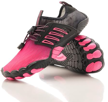 Freiluftkind Das Original – Tokai rutschfeste Barfußschuhe (Pink/Größe EU 44) – Tokai der perfekte Barfußschuh für Dein Abenteuer – Barfusslaufschuhe Barfuss Schuhe Barefoot Shoes