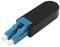 QIANRENON LC Singlemode Adaptateur Loopback en fibre optique SM 9/125μm LC/UPC Fibre optique Patchcord Looper Coupler LC Duplex Connecteur de test de fibre optique pour réseaux à fibre optique Test de