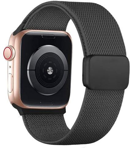 Stretchy Strap for Apple Watch Straps 38mm 40mm 41mm 44mm 45mm 46mm 49mm iWatch Strap 42mm Women Men,Elastic Nylon Sport Loop Magnetic Armband for Apple Watch Series 10 9 8 7 6 5 4 3 SE2 SE ultra/2