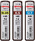 rOtring Hi-Polymer Minen Set mit 3 Packungen mit je 12 Minen | 0,35 mm, 0,50 mm | 0,70 mm | Härte: HB