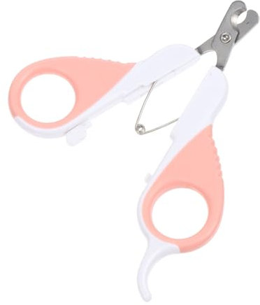 Kisangel 3 STK Nagelschere Haustierschere Hund Schwimmt Nagelfeile Für Haustiere Krallenschneider Für Hunde Nagelschneider Kaninchen-nagelknipser Tierischer Nagel Trimmer Plastik Rosa