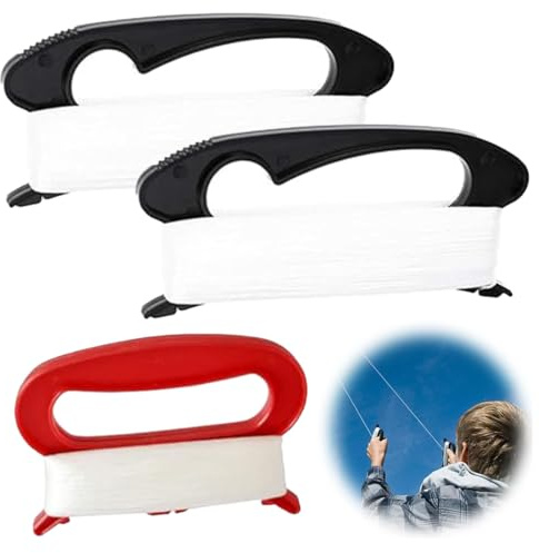 SULIUDAJI 3 Pcs Drachenschnur Teilige Drachenschnur Drachenschnur Mit Wickelplatte Drachenschnur Winder Drachenschnur Spule Mit Wickelplatte Lenkdrachenschnur Flugdrachen Faltschnur 100M