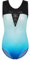 ZNYUNE Mädchen Farbverlauf Gymnastikanzug Ärmellos Kinder Gymnastik Trikot Klassisch B382 BlackBlue 14A