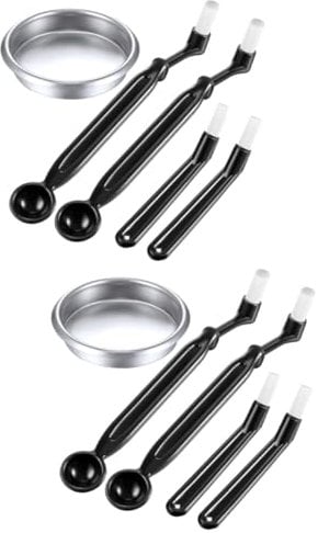 DOITOOL 2sets Coffee Machine Cleaning Brush Knocker Sink Group Cleaning Brush Espresso Machines Coffee Tamper Highlighter Make up Electric Scrubbing Brush Cleaner Washer Plastic 5pcs*2
