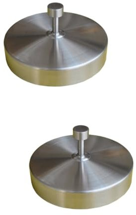 ibasenice 2 Stück Runde Rindfleischpresse Burger Press burgerpresse Meat Press eierkäsform Beef Press Grill Sandwich Pastetchen drücken Küchenwerkzeug Silver