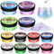 Essbarer Glitzer Set - 12 x 5g Vegan Glitzer für Getränke Lebensmittelfarbe Pulver, Geruchloser Leuchtend Bunter Glitzer Getränk Pulver für Schokolade, Cocktail, Erdbeeren, Kuchen, Erdbeeren