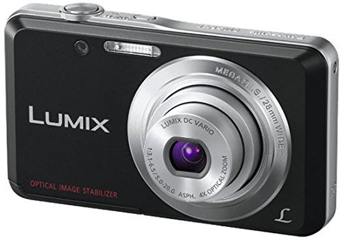 Panasonic Lumix DMC-FS28 Digital Camera 14.1 Megapixel 4x Optical zoom Black (Renewed)