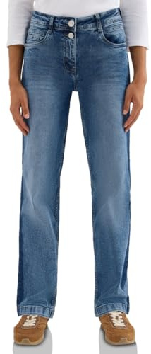 Cecil Jeans mit Gallonstreifen Light Blue Washed 34