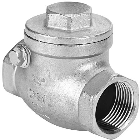 TOPINCN Rückschlagventil, Edelstahl, Hochdruck, Einwegfunktion für Wasser, Dampf, 3/4 Zoll DN20 Innengewinde