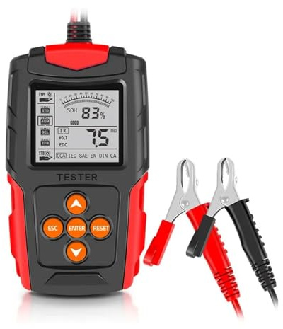 SOH SOC CCA IR Measurement For Car Truck Car Motorcycle Battery Tester 12V 24V Battery Analyzer Test Tool Digital Starter Alternator