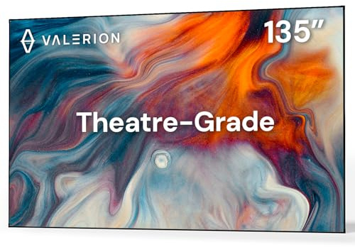 AWOL Valerion 135-inch Fixed Frame Projector Screen, 1.3dB Gain, 80% Picture Quality Enhancement, 4K/8K Ultra HD, 3D Compatible, Works with Long Throw, Short Throw & Ultra Short Throw Projectors