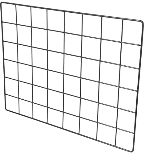 DOITOOL Panel Metálico Decorativo de Hierro Negro para Exhibición de Fotos Rejilla para Pared, Adecuado para Dormitorios y Aulas, Diseño Funcional y Resistente